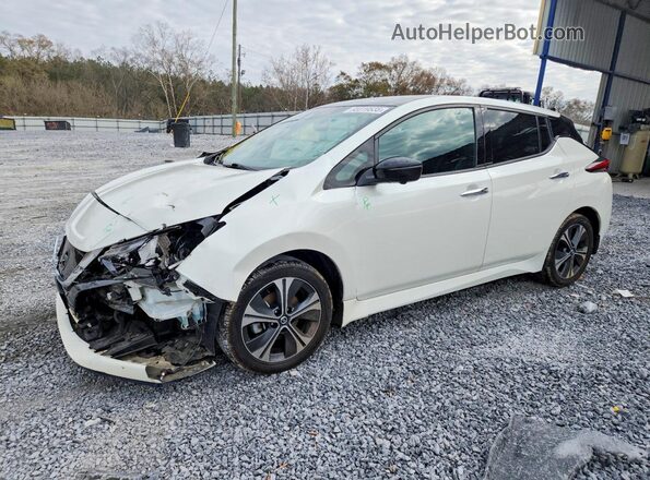 1N4BZ1DV0MC551646 2021 NISSAN LEAF Белый Передняя левая четверть