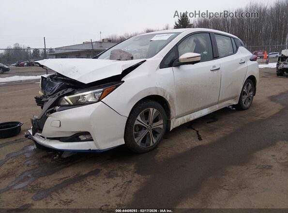 1N4BZ1DV3MC552645 2021 NISSAN LEAF Белый Передняя левая четверть