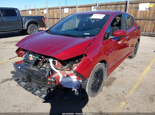 1N4CZ1CV1SC565638 2025 NISSAN LEAF Red Передня ліва чверть