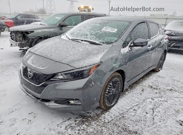 1N4CZ1CV6RC552801 2024 NISSAN LEAF Серый Передняя левая четверть
