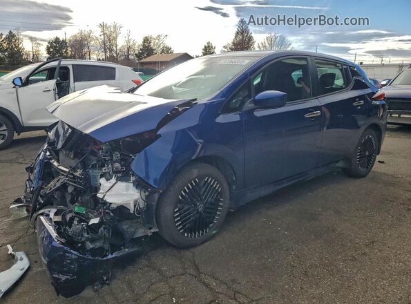 1N4CZ1CV7SC565031 2025 NISSAN LEAF Синий Передняя левая четверть