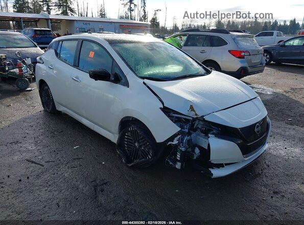 1N4CZ1CV7SC566647 2025 NISSAN LEAF Белый Передняя правая четверть