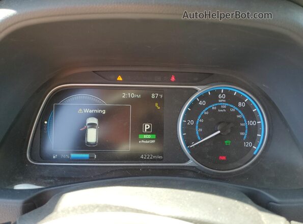 1N4CZ1CV9RC556695 2024 NISSAN LEAF Белый Вид щитка приборов