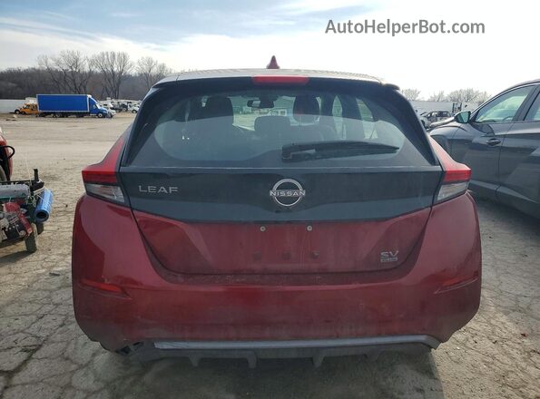 1N4CZ1CV9SC564771 2025 NISSAN LEAF Red Вид ззаду