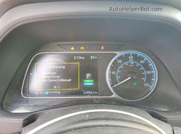 1N4CZ1CV9SC564771 2025 NISSAN LEAF Red Вид щитка приладів