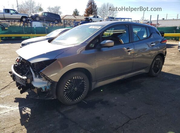 1N4CZ1CVXPC551938 2023 NISSAN LEAF Серый Передняя левая четверть