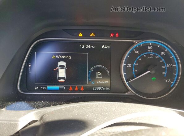 1N4CZ1CVXPC551938 2023 NISSAN LEAF Серый Вид щитка приборов