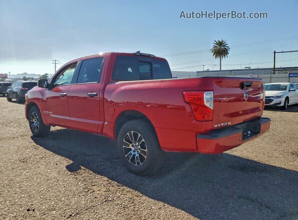 1N6AA1EE2NN104640 2022 NISSAN TITAN Красный Задняя левая четверть