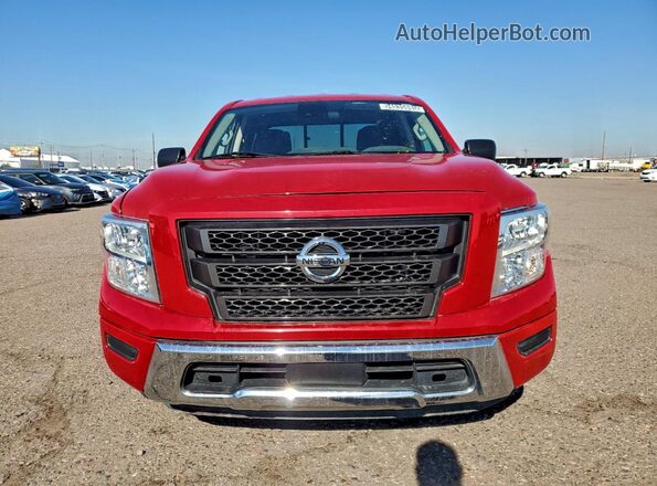 1N6AA1EE2NN104640 2022 NISSAN TITAN Красный Вид спереди
