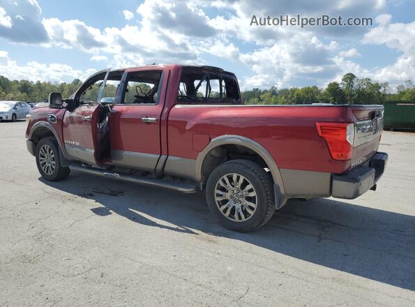1N6BA1F48GN508541 2016 NISSAN TITAN Красный Задняя левая четверть