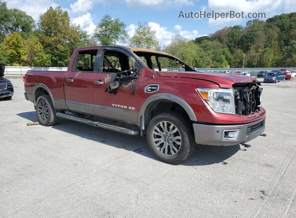 1N6BA1F48GN508541 2016 NISSAN TITAN Красный Передняя правая четверть