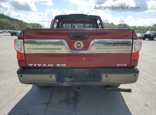 1N6BA1F48GN508541 2016 NISSAN TITAN Красный Вид сзади