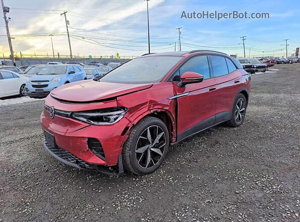 1V25MPE82PC020940 2023 VOLKSWAGEN ID.4 Red Vista tres cuartos delantera izquierda