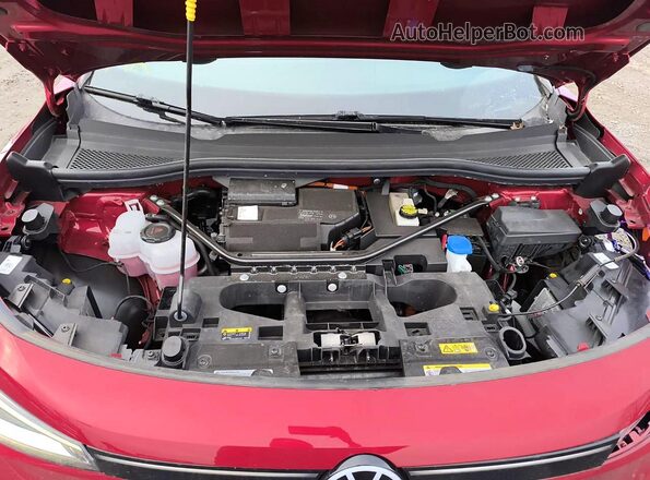 1V25MPE82PC020940 2023 VOLKSWAGEN ID.4 Red Vista del compartimento del motor