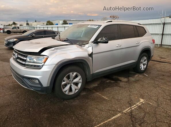 1V2CR2CA9JC520313 2018 VOLKSWAGEN ATLAS Серебряный Передняя левая четверть