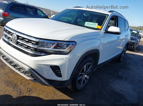 1V2DP2CA5MC536832 2021 VOLKSWAGEN ATLAS White Передня ліва чверть