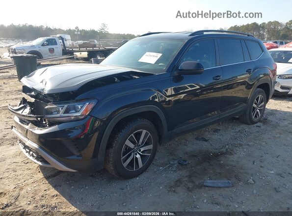 1V2DP2CA9NC543431 2022 VOLKSWAGEN ATLAS Black Передня ліва чверть
