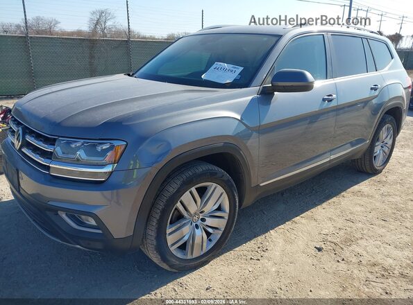 1V2ER2CA7KC589947 2019 VOLKSWAGEN ATLAS Синий Передняя левая четверть