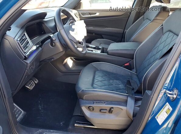 1V2FE2CA3SC215237 2025 VOLKSWAGEN ATLAS Blue Widok wnętrza z przodu