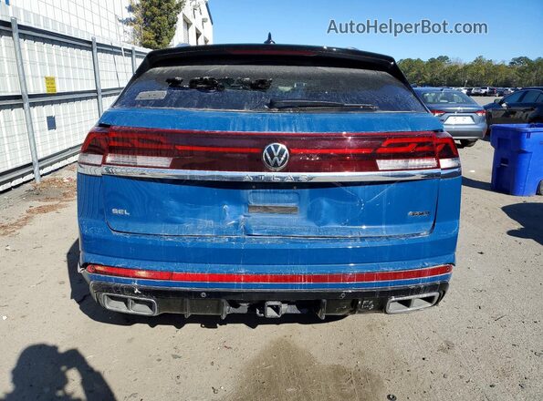 1V2FE2CA3SC215237 2025 VOLKSWAGEN ATLAS Blue Widok z tyłu