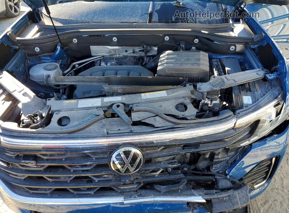 1V2FE2CA3SC215237 2025 VOLKSWAGEN ATLAS Blue Widok komory silnika