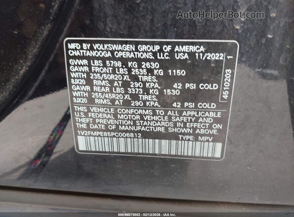 1V2FMPE85PC006812 2023 VOLKSWAGEN ID.4 Black ძრავის განყოფილების ხედი