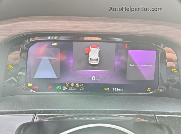 1V2FR2CA7SC531423 2025 VOLKSWAGEN ATLAS Зеленый Вид щитка приборов