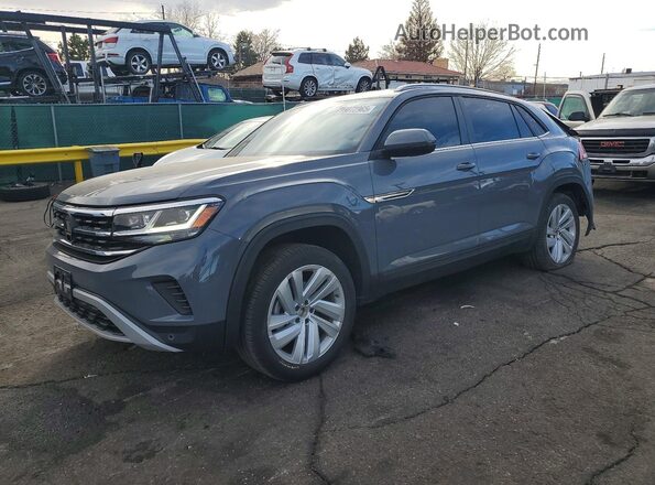 1V2HE2CA9MC217487 2021 VOLKSWAGEN ATLAS Gray წინა მარცხენა ხედი სამი მეოთხედიდან