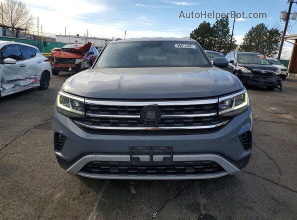 1V2HE2CA9MC217487 2021 VOLKSWAGEN ATLAS Gray წინა ხედი