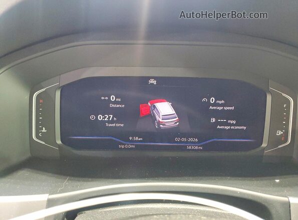 1V2HR2CA7PC554751 2023 VOLKSWAGEN ATLAS Gray ხელსაწყოთა პანელის ხედი