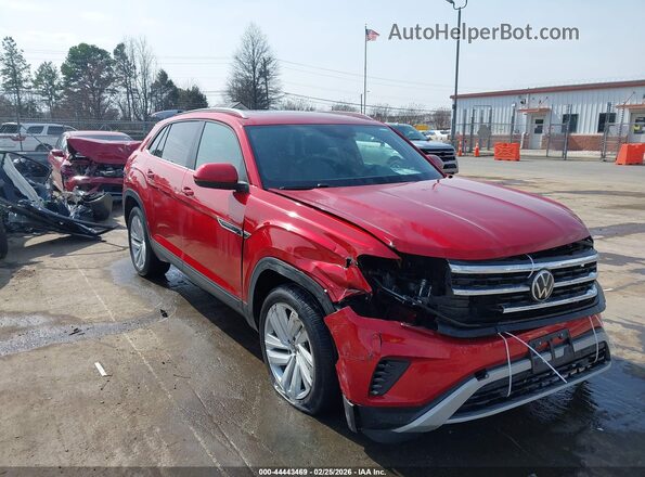 1V2KC2CA6MC207995 2021 VOLKSWAGEN ATLAS Red Przód prawy