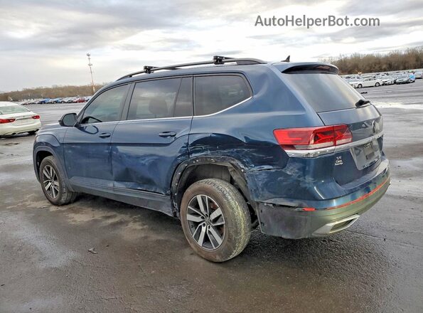 1V2LP2CA2NC505244 2022 VOLKSWAGEN ATLAS Синий Задняя левая четверть