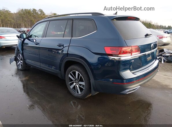 1V2LP2CA3NC552802 2022 VOLKSWAGEN ATLAS Синий Задняя левая четверть