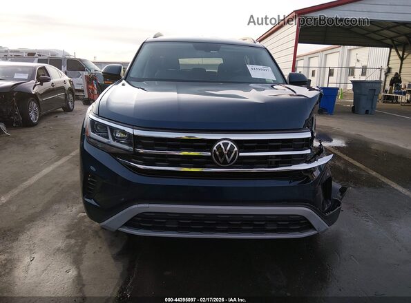 1V2LP2CA3NC552802 2022 VOLKSWAGEN ATLAS Синий Вид щитка приборов