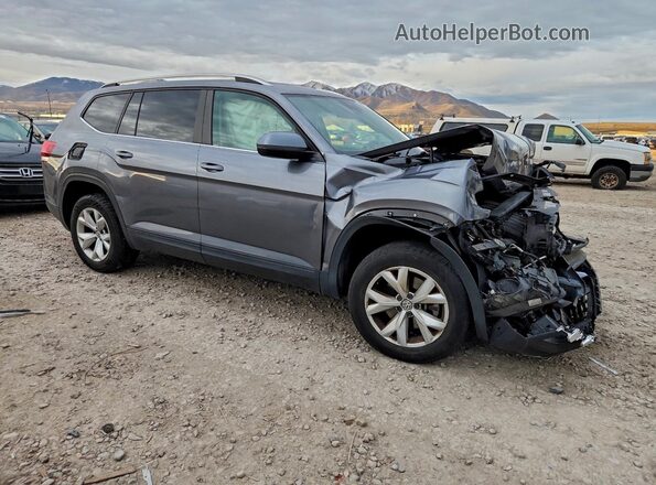 1V2LR2CA3JC549533 2018 VOLKSWAGEN ATLAS Серый Передняя правая четверть