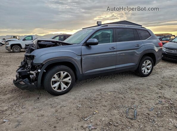 1V2LR2CA3JC549533 2018 VOLKSWAGEN ATLAS Серый Передняя левая четверть
