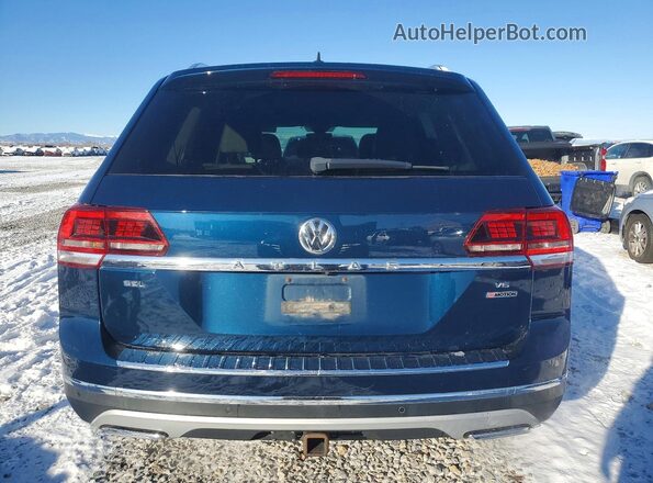 1V2NR2CA9JC514018 2018 VOLKSWAGEN ATLAS Синий Вид сзади