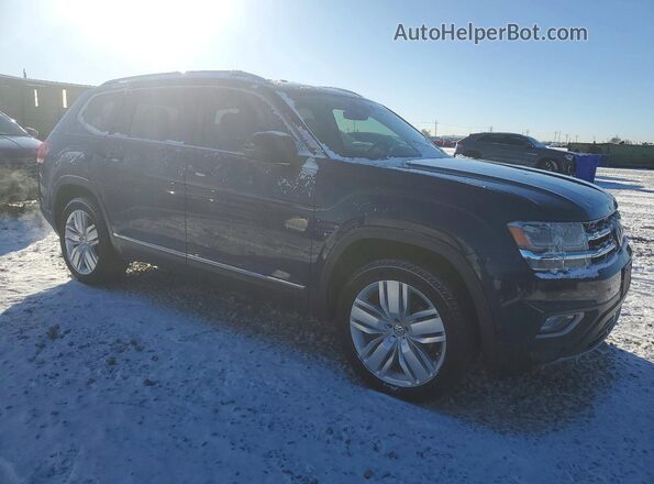 1V2NR2CA9JC514018 2018 VOLKSWAGEN ATLAS Синий Передняя правая четверть