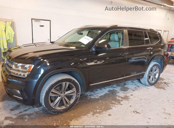1V2RR2CA9JC580070 2018 VOLKSWAGEN ATLAS Черный Передняя левая четверть
