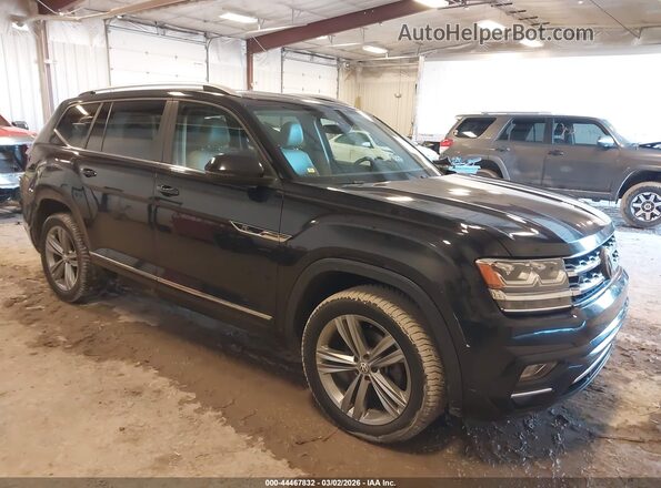 1V2RR2CA9JC580070 2018 VOLKSWAGEN ATLAS Черный Передняя правая четверть