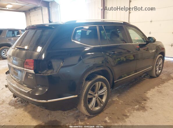 1V2RR2CA9JC580070 2018 VOLKSWAGEN ATLAS Черный Задняя правая четверть