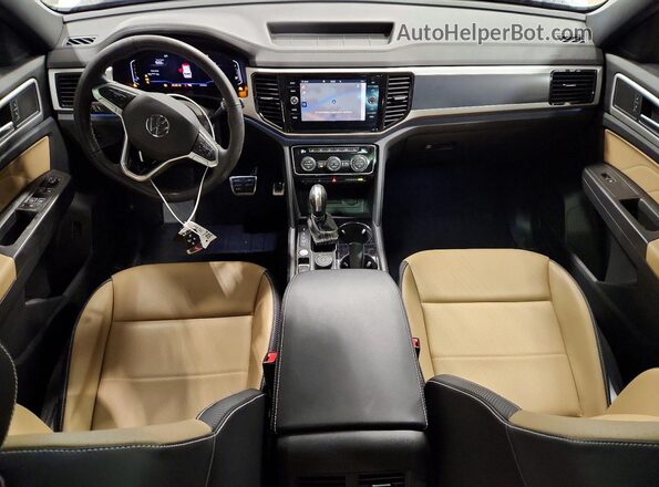 1V2SE2CA6PC203038 2023 VOLKSWAGEN ATLAS Белый Вид панели приборов
