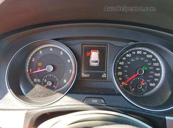 1V2SR2CA3JC588361 2018 VOLKSWAGEN ATLAS Черный Вид щитка приборов