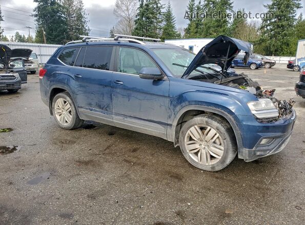 1V2UR2CA3KC512424 2019 VOLKSWAGEN ATLAS Синий Передняя правая четверть