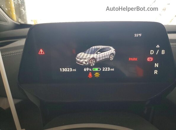 1V2VRPE89SC007712 2025 VOLKSWAGEN ID.4 White Вид щитка приладів