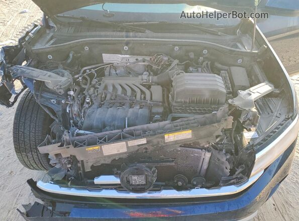 1V2WR2CA5PC522128 2023 VOLKSWAGEN ATLAS Blue Engine compartment view