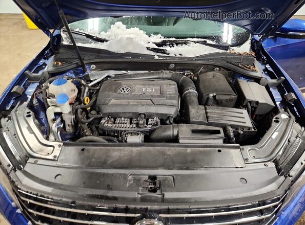 1VWAT7A36GC004895 2016 VOLKSWAGEN PASSAT Синий Вид задней части салона