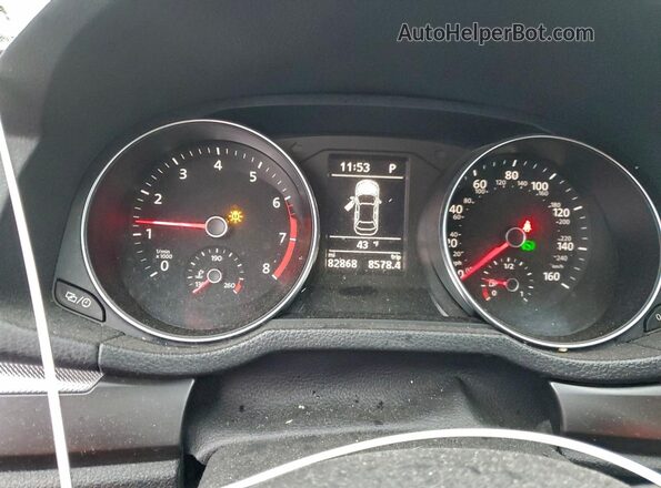 1VWDT7A37HC059239 2017 VOLKSWAGEN PASSAT Gray Widok zestawu wskaźników