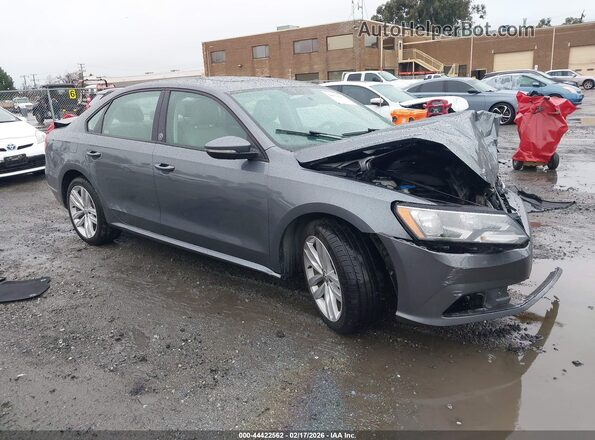 1VWLA7A36KC009599 2019 VOLKSWAGEN PASSAT Серый Передняя правая четверть