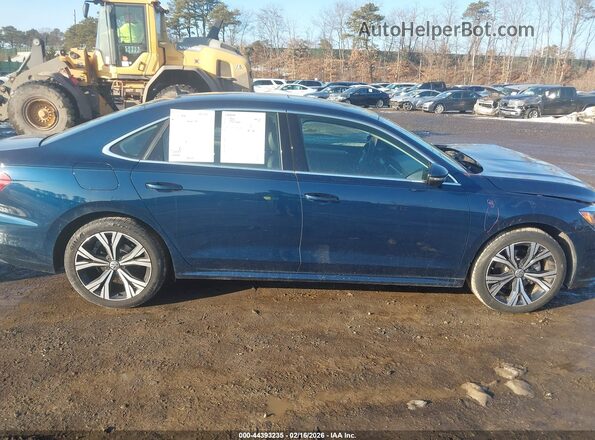 1VWSA7A31MC018340 2021 VOLKSWAGEN PASSAT Синий Вид задней части салона